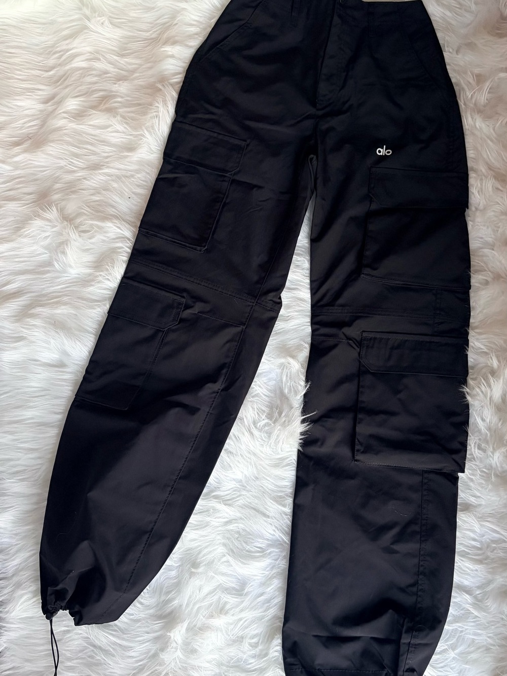 Black Cargo Pants & Tank Top 2 Piece Set - Picture 4 of 9